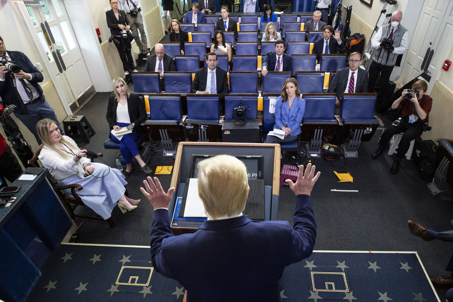 APTOPIX Virus Outbreak Trump